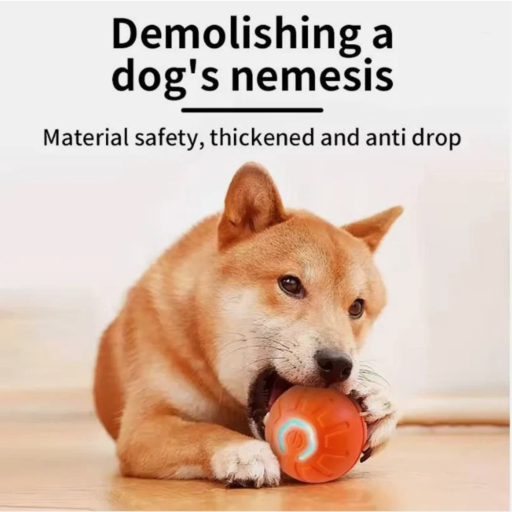 Smart Interactive Dog Toy Ball – USB Electronic Automatic Moving & Bouncing Pet.