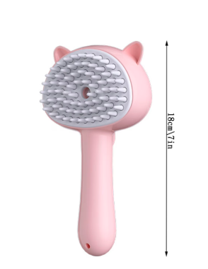 Lume Wear Rechargeable Steam Pet Grooming Brush with Release Button for Cats and Dogs a 3 In 1 Self Cleaning Deshedding Comb for Long and Short Hair. A USB C Steam Brush with Mist Function - Image 5